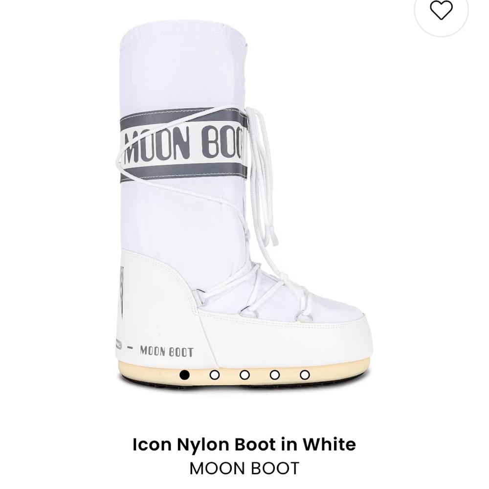 Icon Nylon Moon Boot in White